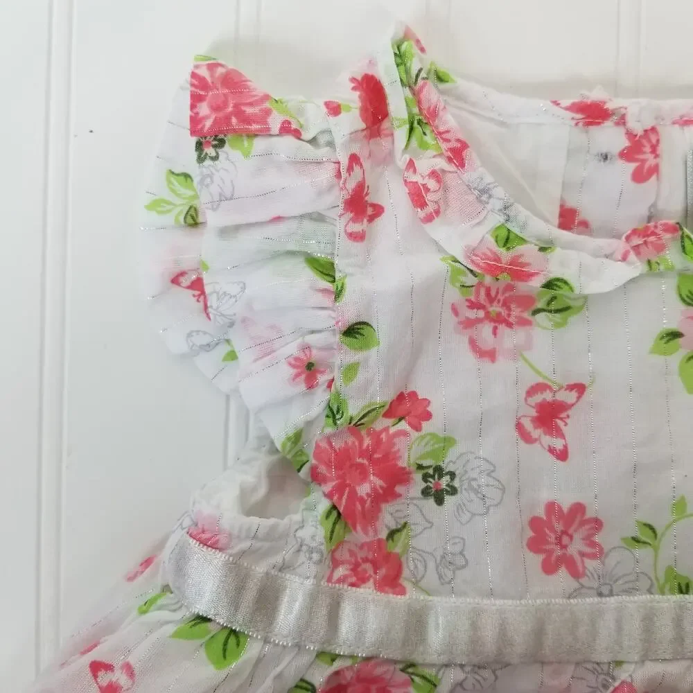 Little Me 12M Dress Bloomer Set Pink Floral